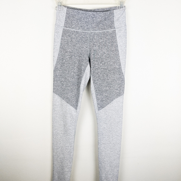 Outdoor Voices Two-Tone High Rise Warm Up Leggings Women's XS Ash Gray Dove - Picture 6 of 8